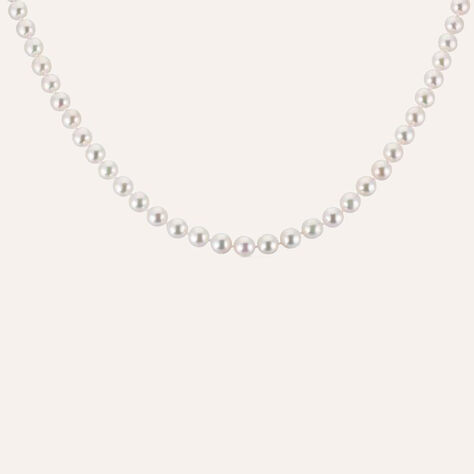 Collana Gabrielle Oro Bianco Perla Akoya - Collane Donna | Stroili