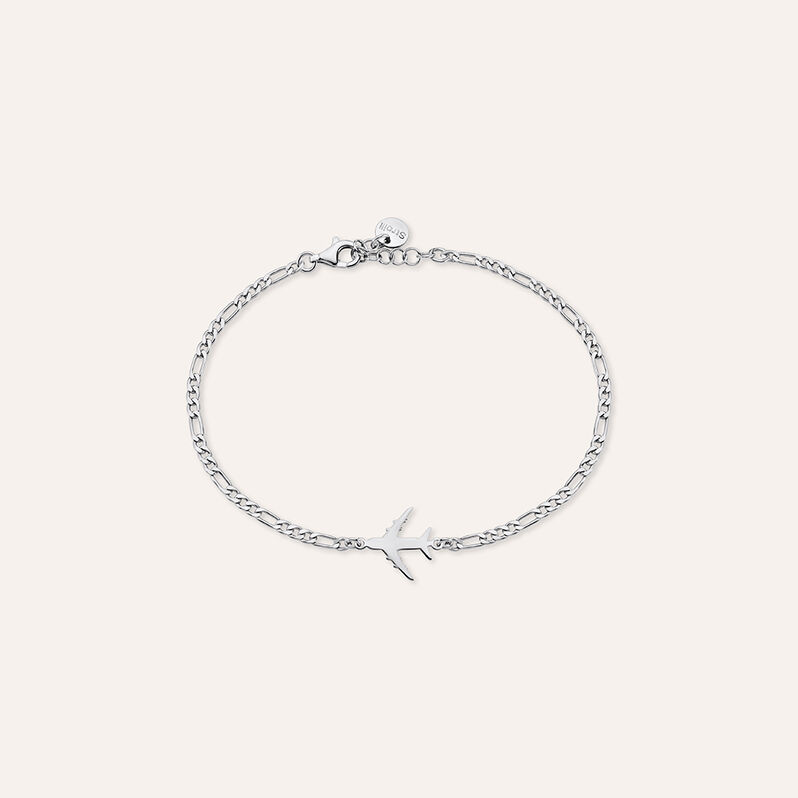 Bracciale Catena Gentleman Argento Rodiato - Bracciali Uomo | Stroili