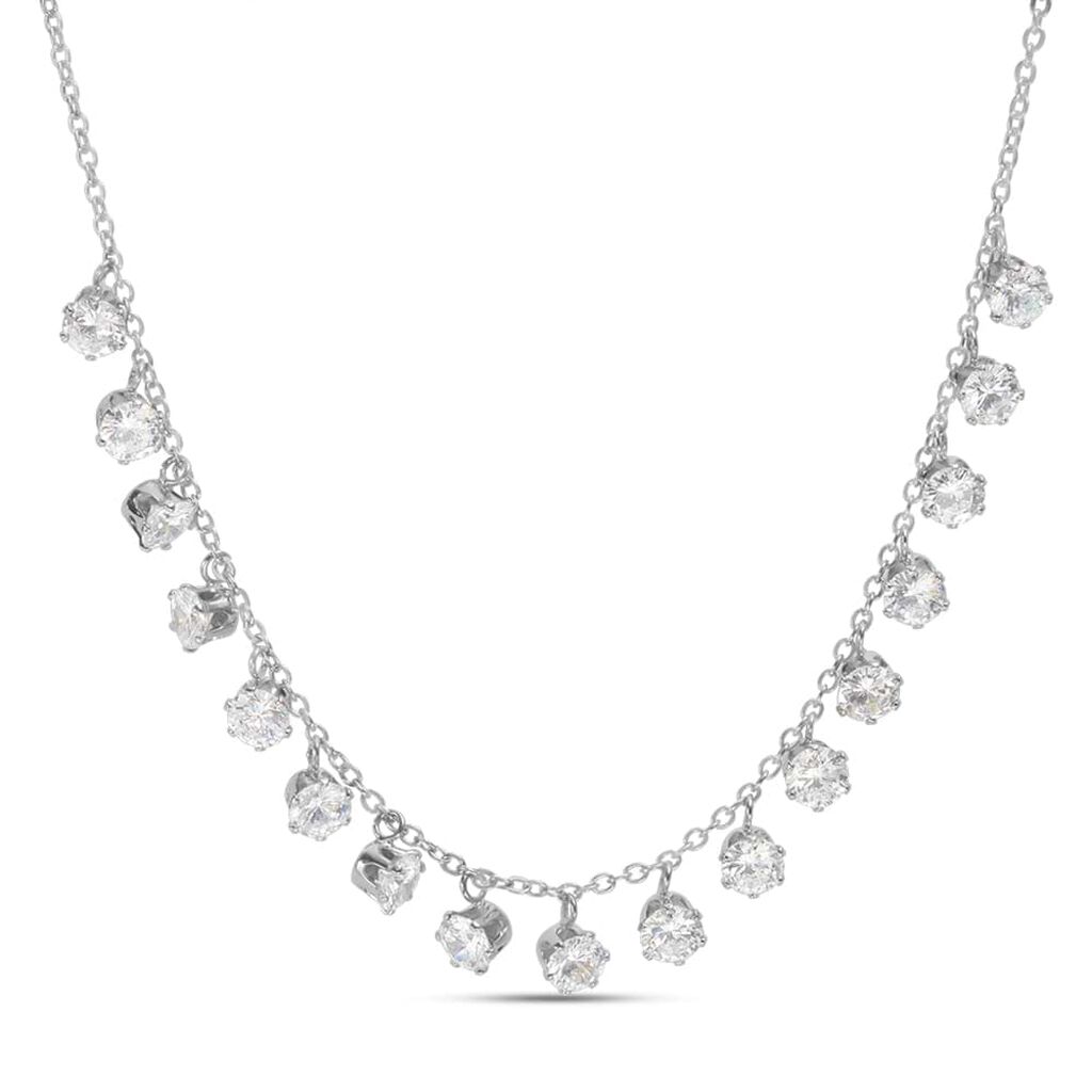 Collana Multi Punto Luce Romantic Shine Metallo Cristallo