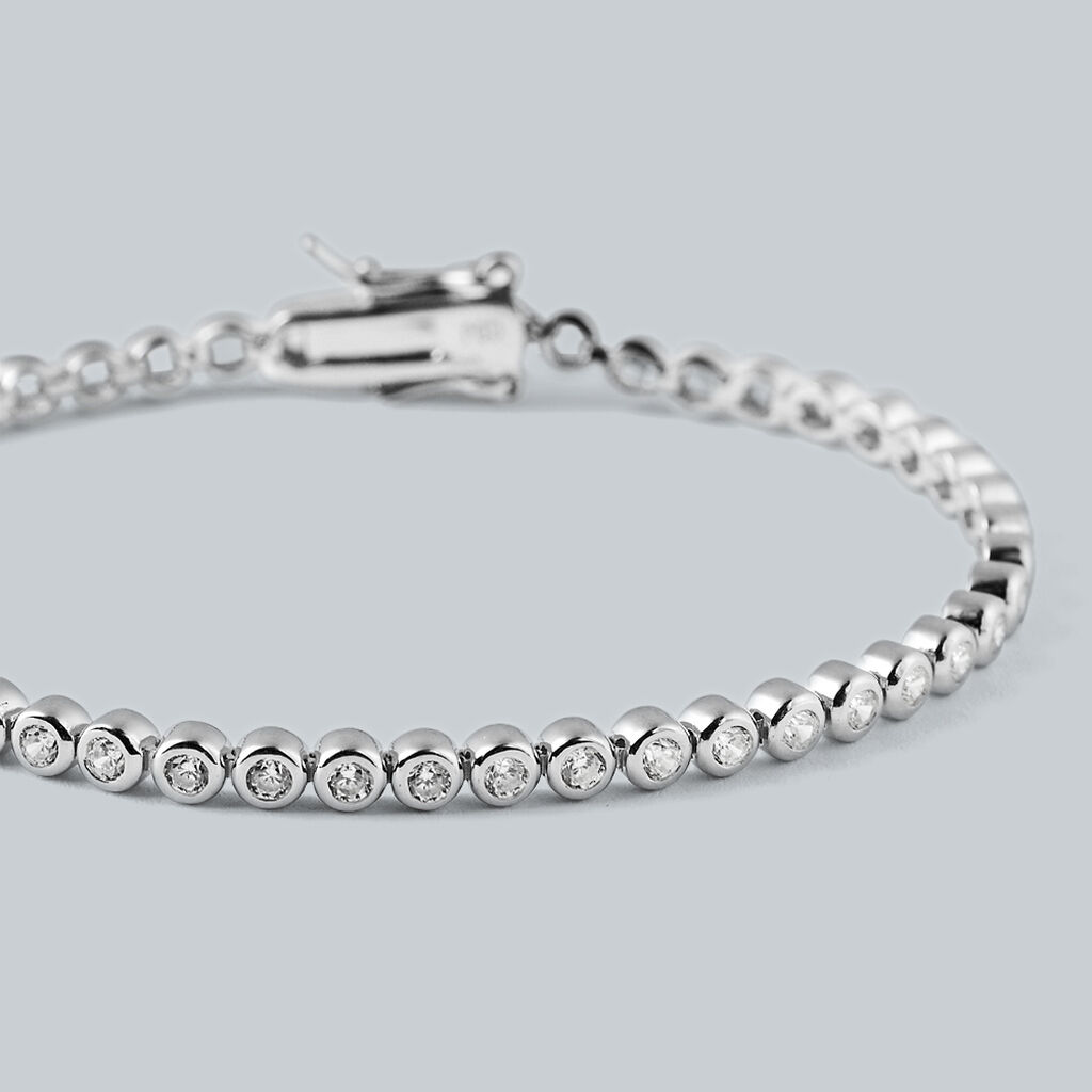 Bracciale Tennis Silver Elegance Argento Rodiato Cubic Zirconia - Bracciali Tennis Donna | Stroili