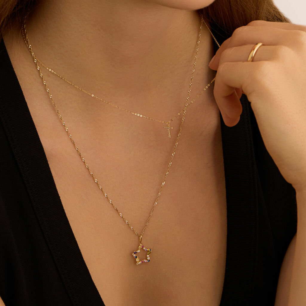 Collana Claire Oro Giallo Cubic Zirconia