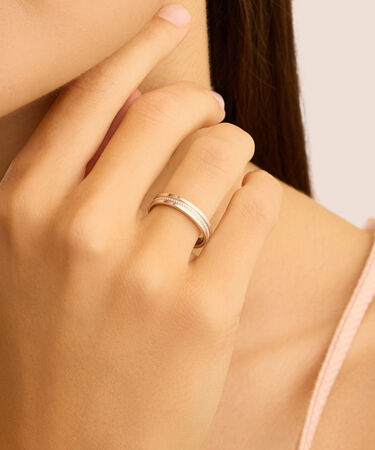 Anello Fedina Silver Collection Argento Rodiato Cubic Zirconia