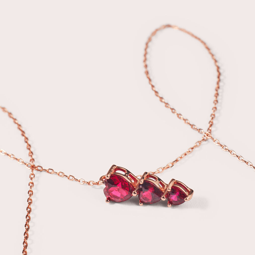 Collana Trilogy Silver Rainbow Argento Rosa Cubic Zirconia - Collane Donna | Stroili