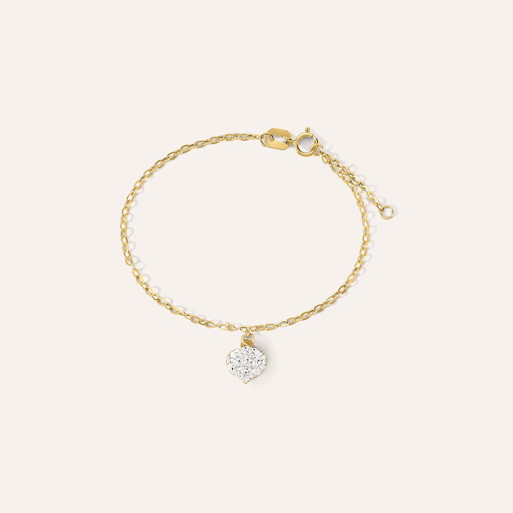 Bracciale Mon Petit Oro Giallo Cristallo