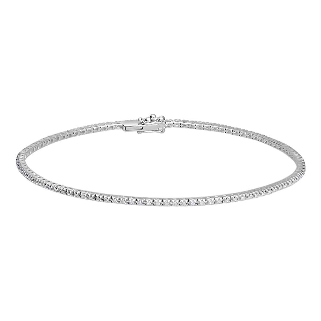 Tennis in oro bianco e diamanti 0.30 ct - Bracciali Donna | Stroili