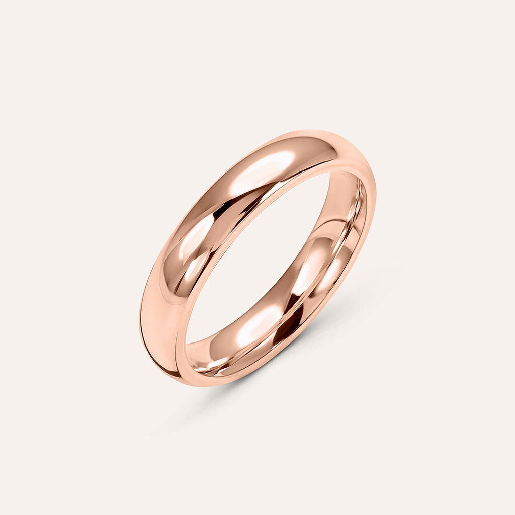 Fede Comoda 4 mm Oro Rosa