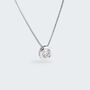 Collana Punto Luce Diamade Oro Bianco Diamante Lab-Grown