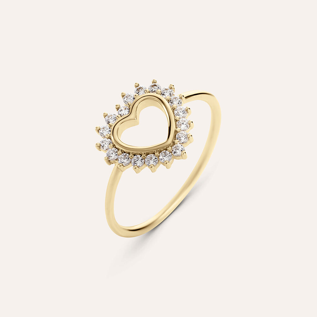 Anello Fantasia Golden Dream Placcato Oro Giallo Cubic Zirconia