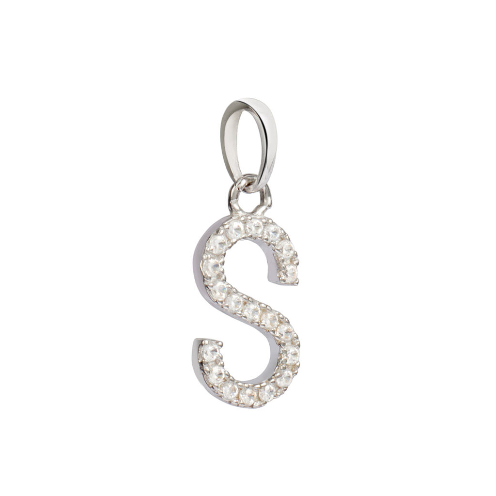 Pendente Poème Oro Bianco Cubic Zirconia - Ciondoli Donna | Stroili