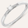 Anello Solitario Grace Oro Bianco Diamante