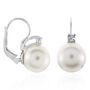 Orecchini Pendenti Silver Pearls Argento Rodiato Perla sintentica Cubic Zirconia