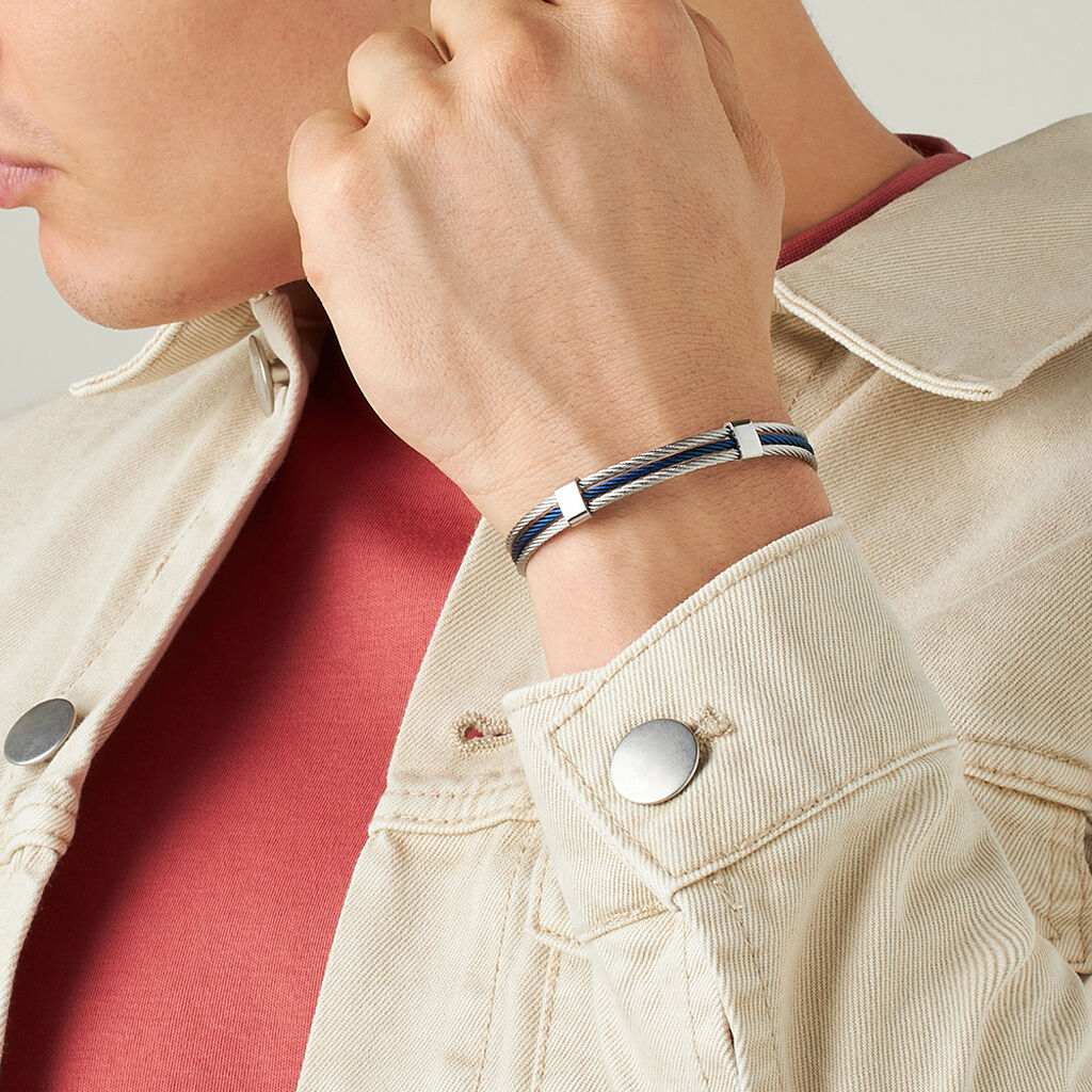 Bracciale Man Code Acciaio Bicolore - Bracciali Unisex | Stroili