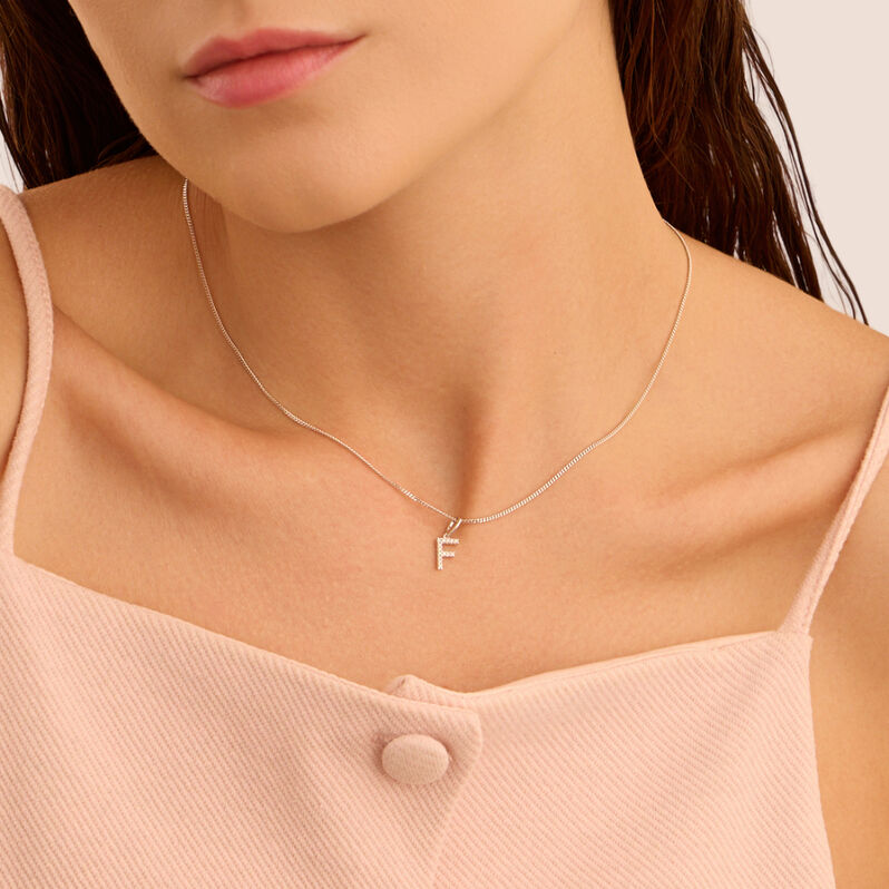 Pendente Sophia Oro Bianco Diamante - Ciondoli Donna | Stroili