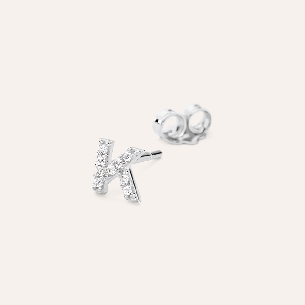 Mono Orecchino Lobo Silver Moments Argento Rodiato Cubic Zirconia