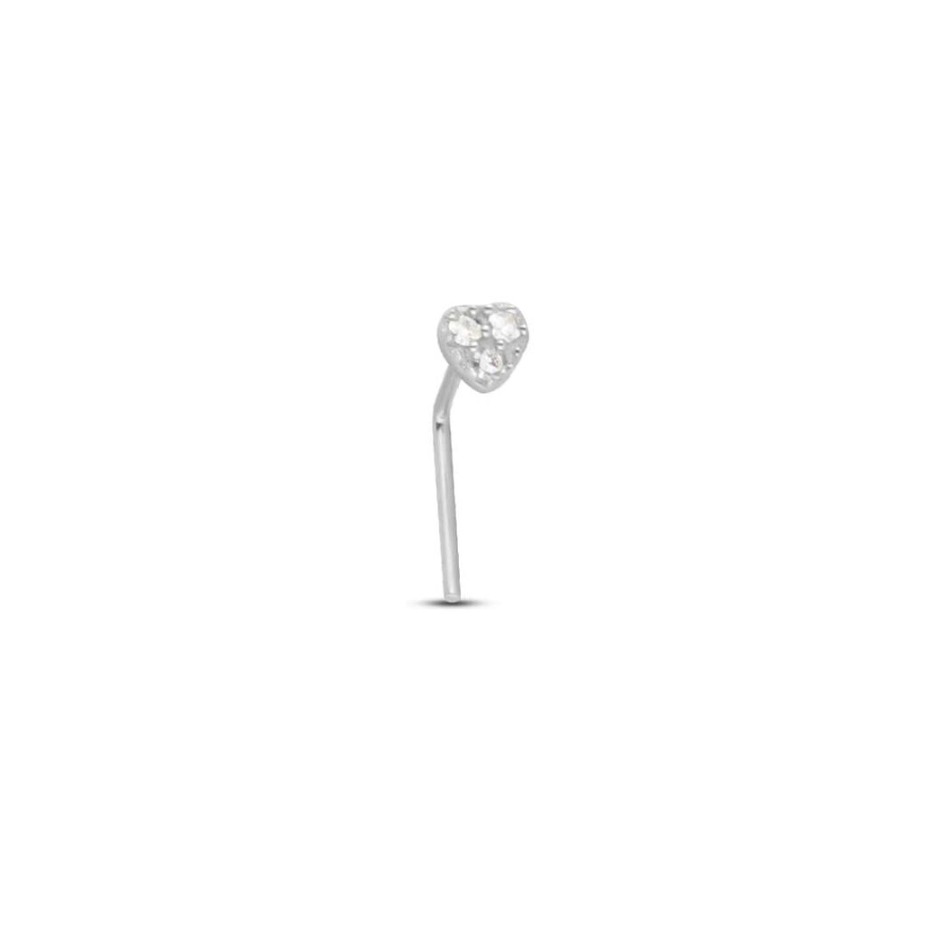 Piercing Naso Bon Ton Oro Bianco Diamante - Piercing Naso Donna | Stroili