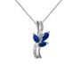 Collana Charlotte Oro Bianco Zaffiro