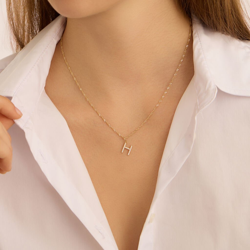 Pendente Poème Oro Giallo Cubic Zirconia - Ciondoli Donna | Stroili