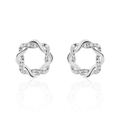Orecchini Lobo Silver Shine Argento Rodiato Cubic Zirconia - Orecchini a Lobo Donna | Stroili