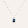 Collana Amélie Oro Bianco Topazio Cubic Zirconia