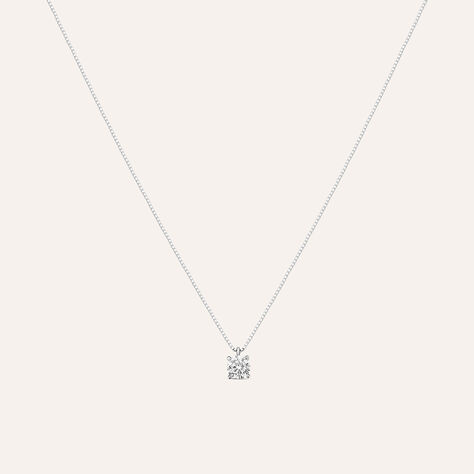 Collana Punto Luce Claire Oro Bianco Cubic Zirconia - Gioielli Donna | Stroili