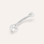 Piercing Ombelico Bon Ton Oro Bianco Cubic Zirconia