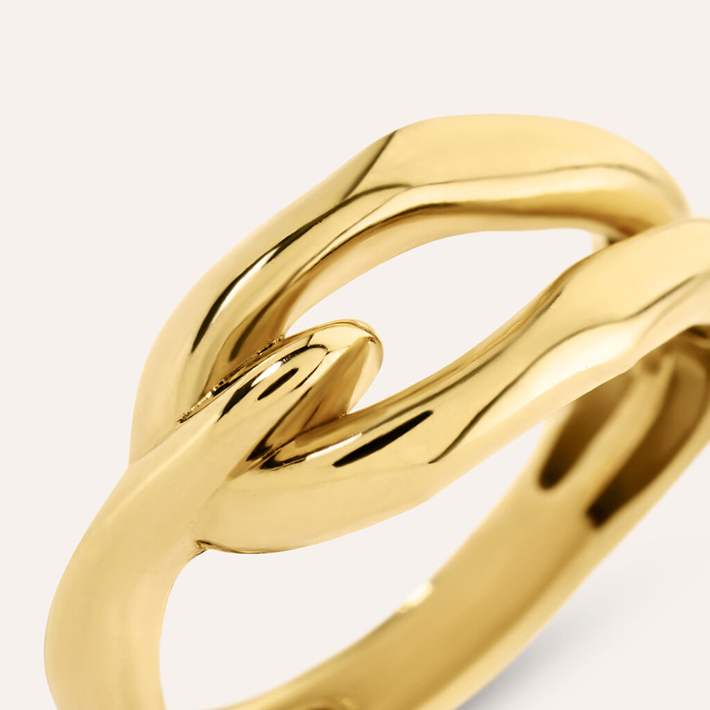 Anello Fantasia Desideria Argento Nobile Dorato