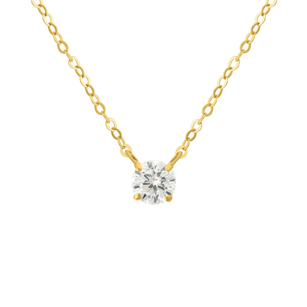 Collana Punto Luce Claire Oro Giallo Cubic Zirconia - Collane Punto Luce Donna | Stroili