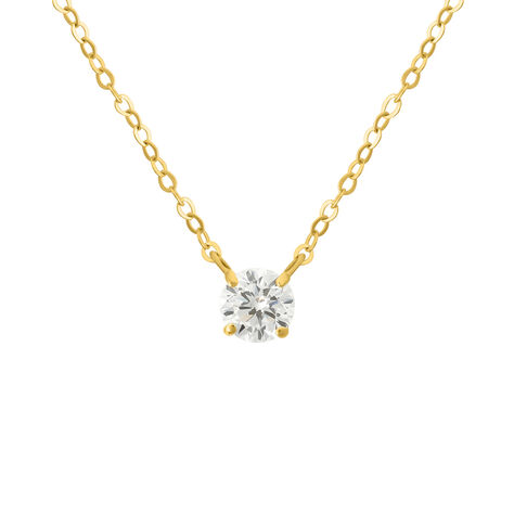 Collana Punto Luce Claire Oro Giallo Cubic Zirconia - Collane Punto Luce Donna | Stroili