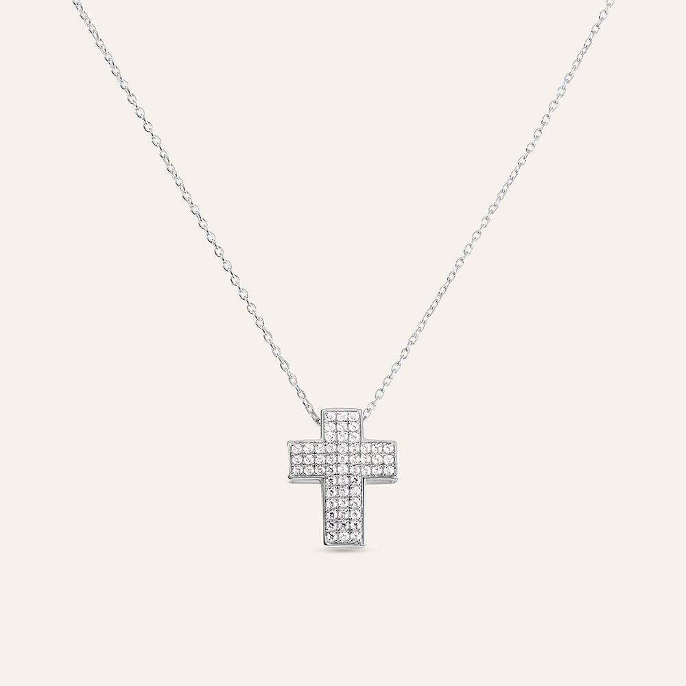 Orphelia Collana Donna Argento 925 Con Zirconia Cubica – Modello 4592, Lunghezza 45 Cm - 3