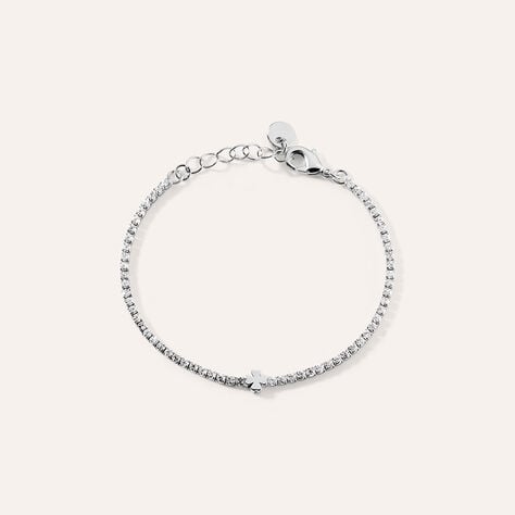 Bracciale Tennis Romantic Shine Metallo Cristallo - Bracciali Tennis Donna | Stroili