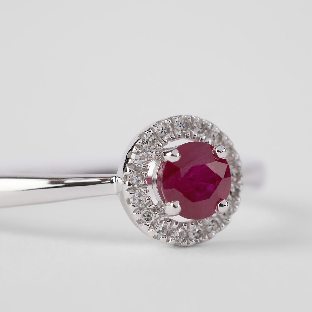 Anello con rubino stroili oro outlet
