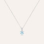 Collana Punto Luce Amélie Oro Bianco Topazio Cubic Zirconia