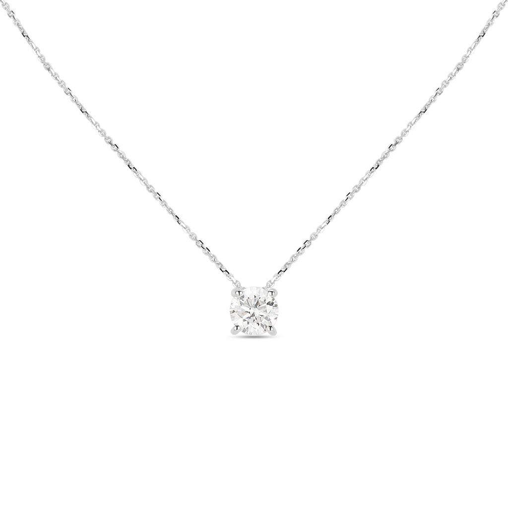 Collana Punto Luce Diamade Oro Bianco Diamante Lab-Grown