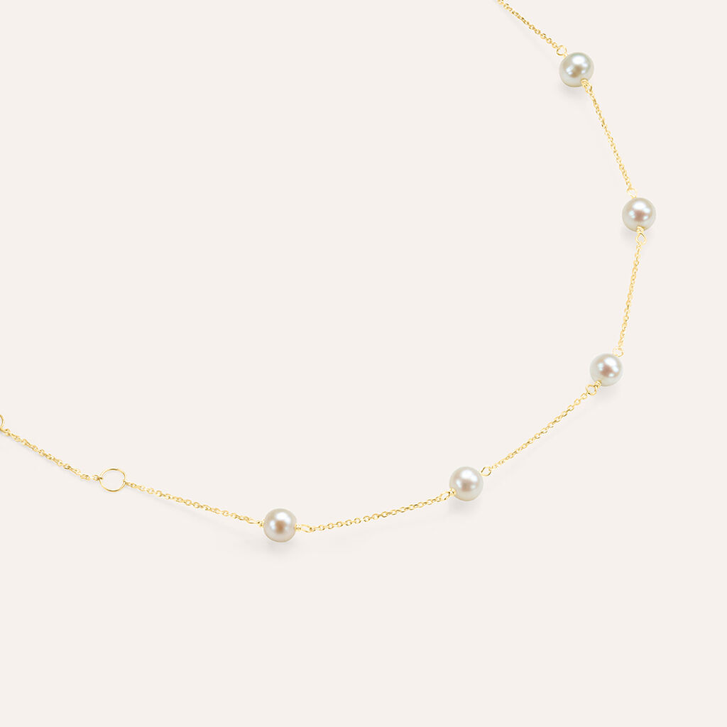 Bracciale Gabrielle Oro Giallo Perla D'Acqua Dolce