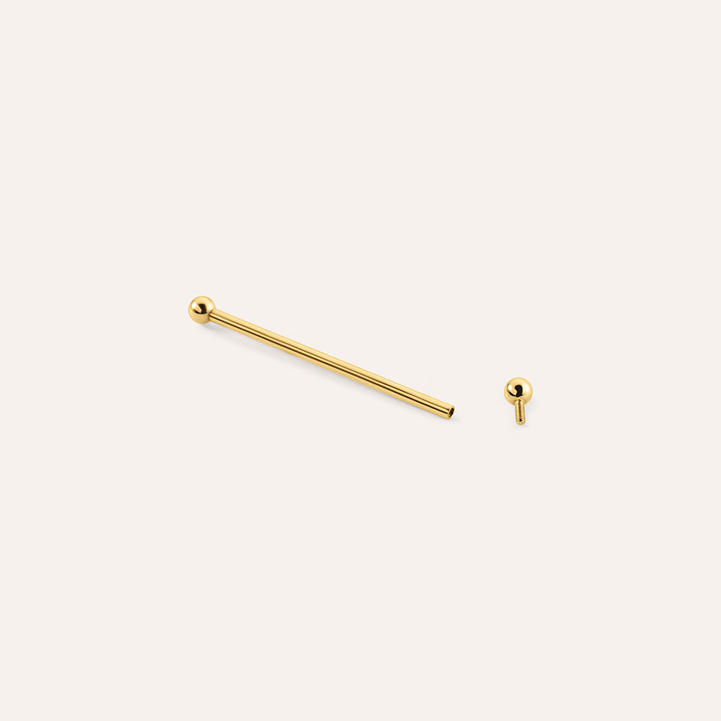 Piercing Orecchio Industrial Bon Ton Oro Giallo