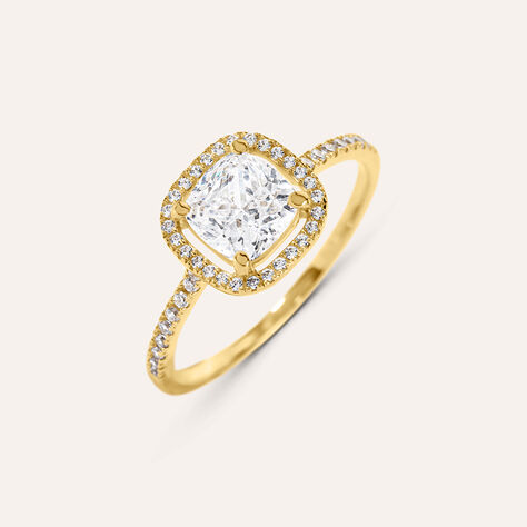 Anello Solitario Claire Oro Giallo Cubic Zirconia - Anelli con Pietre Donna | Stroili