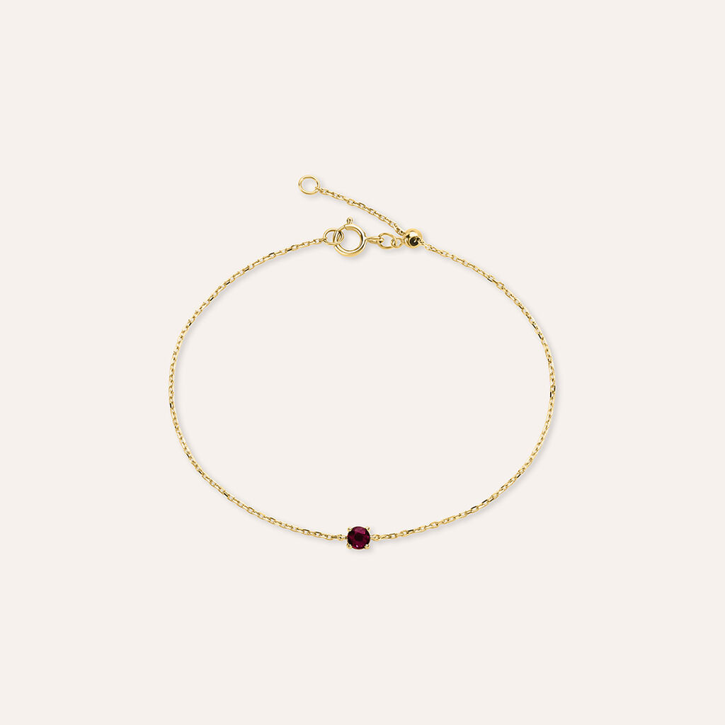 Bracciale Punto Luce Charlotte Oro Giallo Rubino