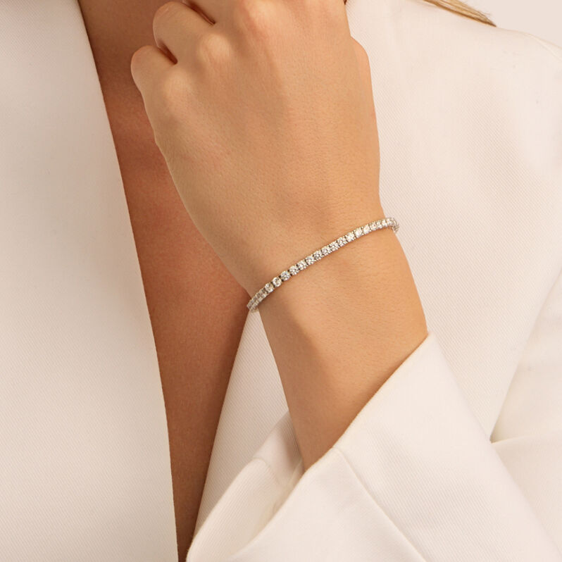 Bracciale Tennis Silver Elegance Argento Rodiato Cubic Zirconia - Bracciali Tennis Donna | Stroili