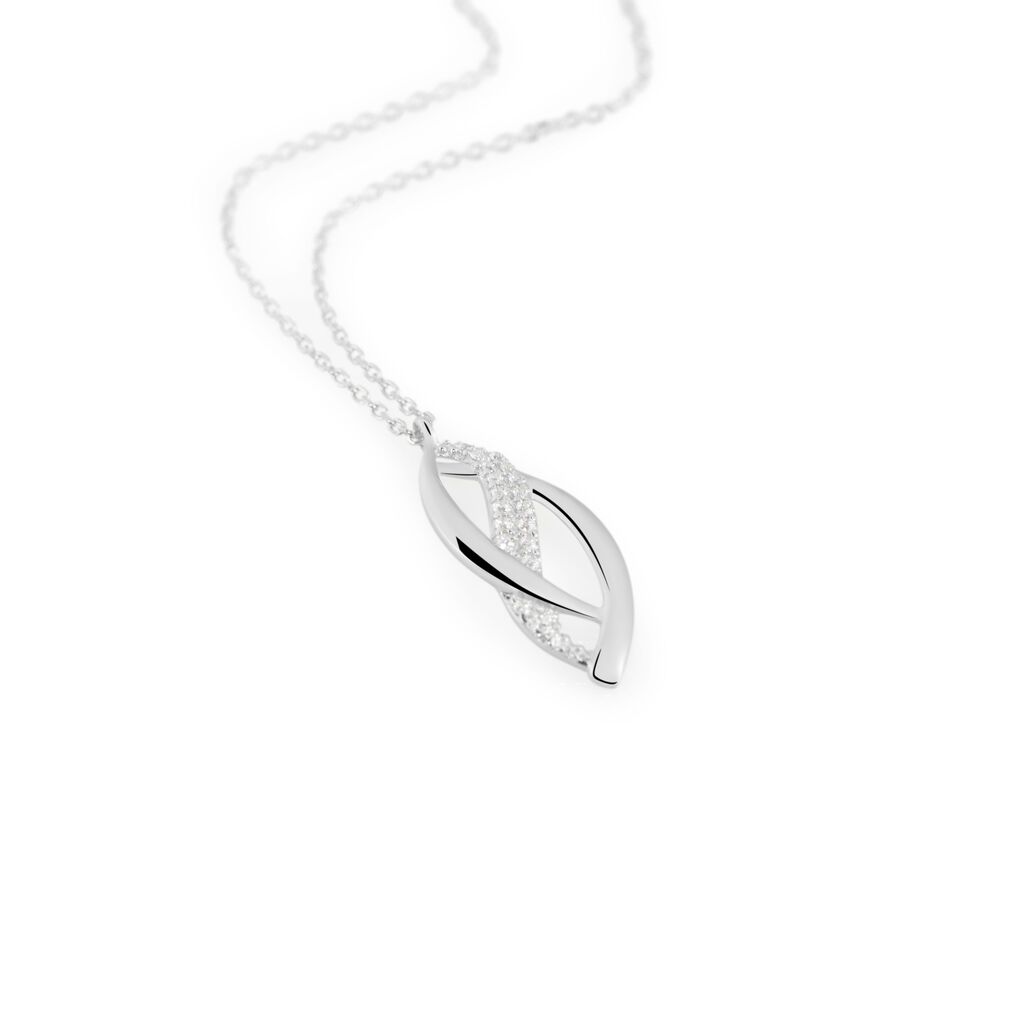 Collana Claire Oro Bianco Cubic Zirconia - Collane Donna | Stroili