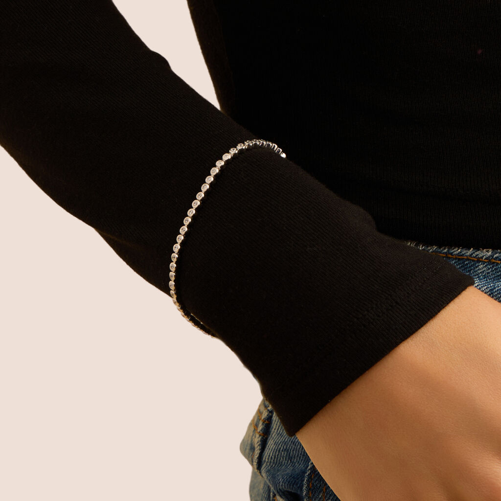 Bracciale Tennis Silver Elegance Argento Rodiato Cubic Zirconia