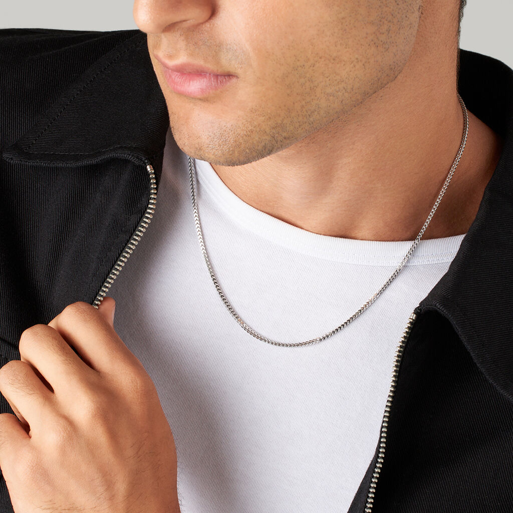 Catena Gentleman Argento Rodiato - Collane Catena Uomo | Stroili