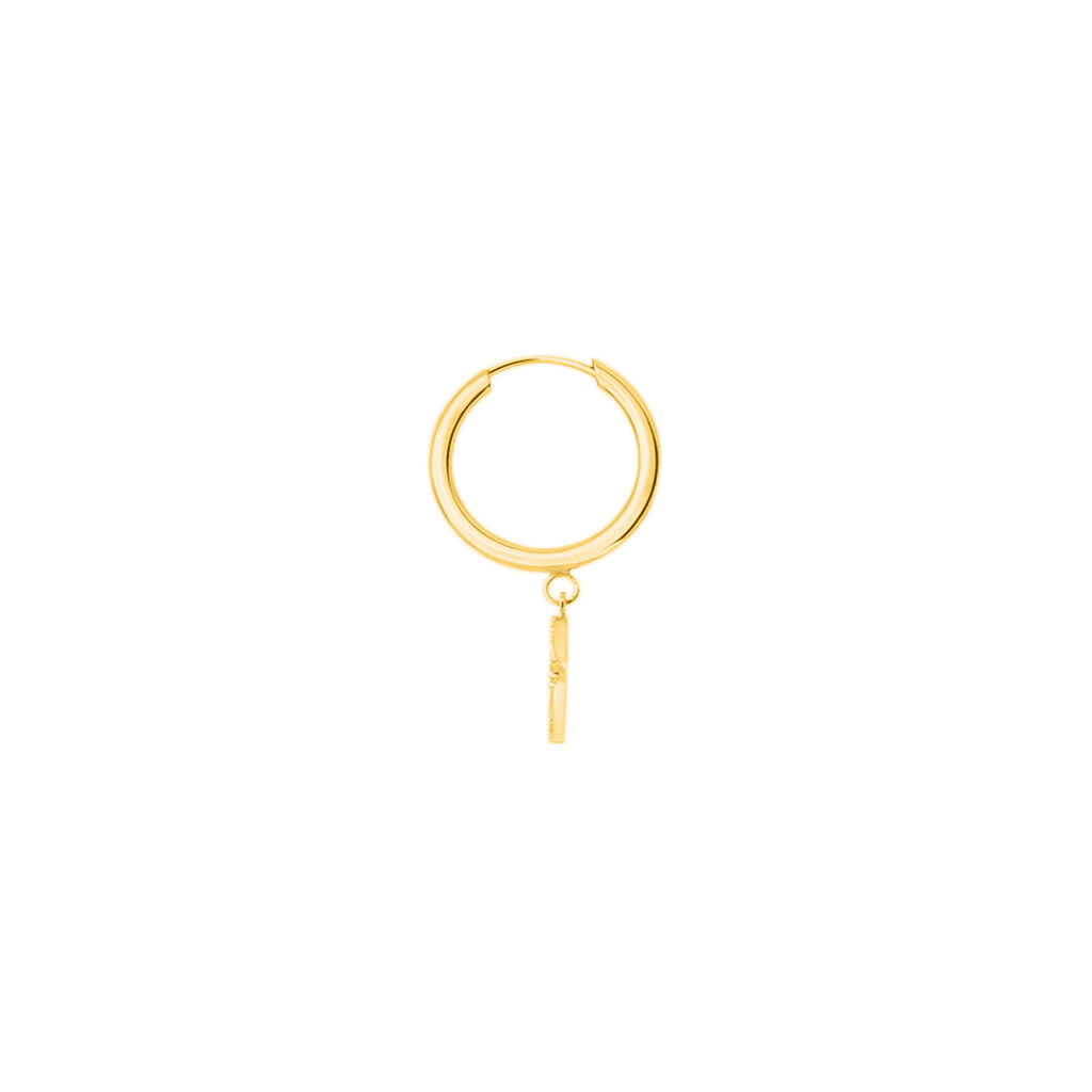 Mono Orecchino A Cerchio Toujours Oro Giallo Cubic Zirconia - Mono Orecchino Donna | Stroili