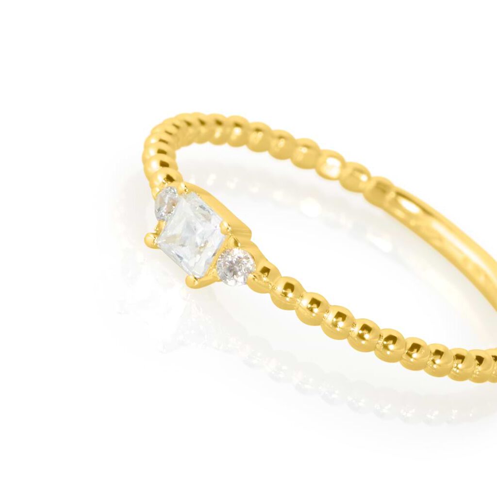 Anello Trilogy Claire Oro Giallo Cubic Zirconia - Anelli con Pietre Donna | Stroili