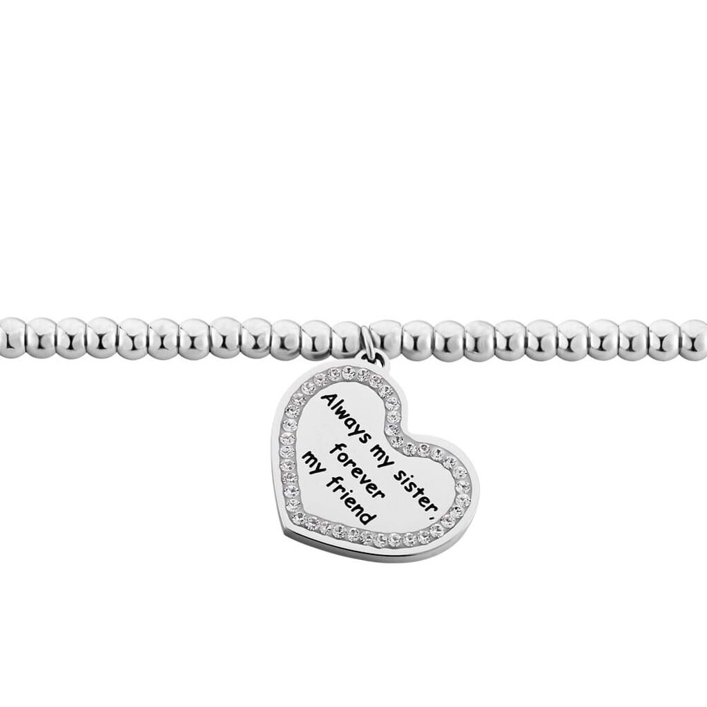 Bracciale Lady Message Acciaio Cristallo - Bracciali con Incisione Donna | Stroili