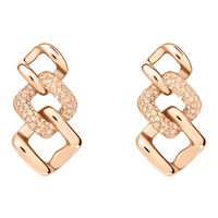 Orecchini Pendenti Lady Phantasya Acciaio Rosa Cristallo