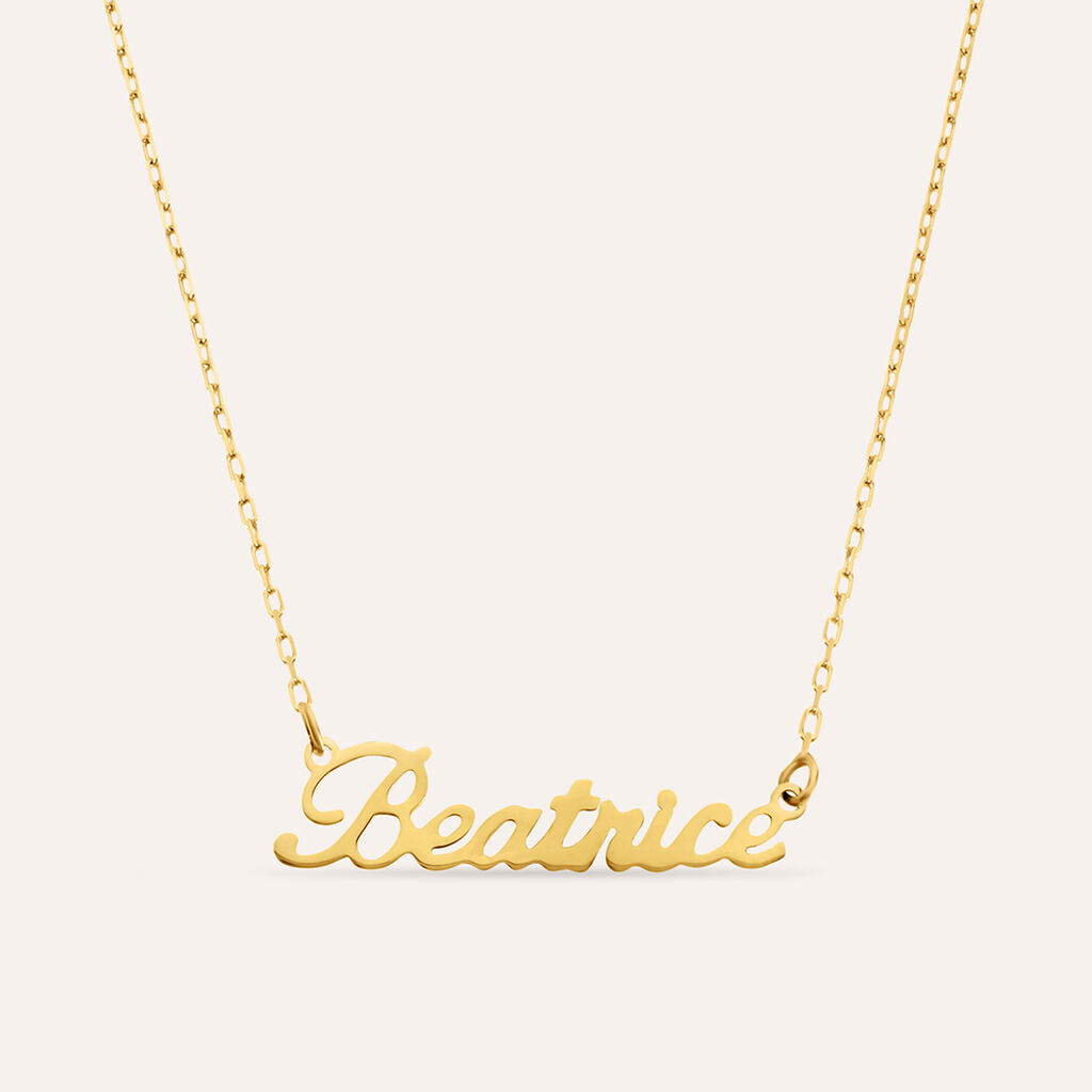 Collana Beatrice Gold Names Oro Giallo