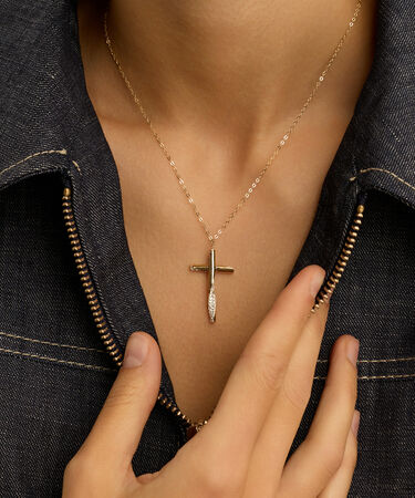 Collana Christelle Oro Giallo Cristallo
