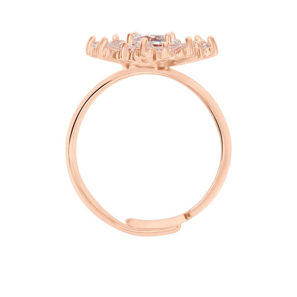 Anello Fantasia Romantic Shine Metallo Rosa Cristallo - Anelli con Pietre Donna | Stroili
