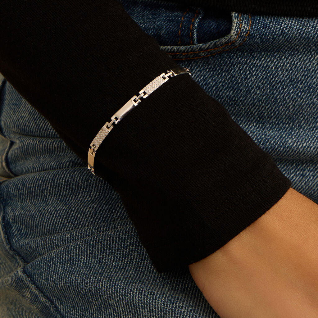 Bracciale Silver Shine Argento Rodiato Cubic Zirconia