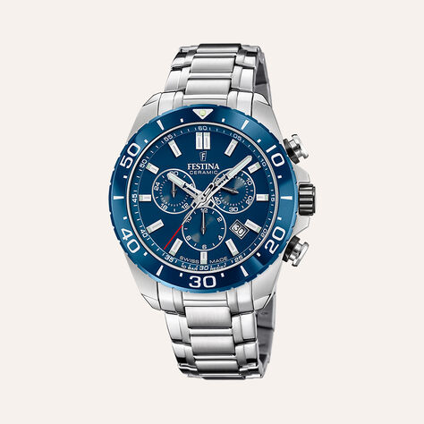 Orologio Al Quarzo Festina Swiss Made Chrono F20042/2 - Orologi con Datario Uomo | Stroili